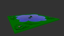 Voxel Pond - 3D Object Screenshot 1