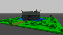 Voxel Fortress - 3D Object Screenshot 1