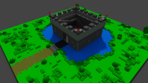 Voxel Fortress - 3D Object Screenshot 2
