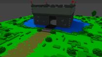 Voxel Fortress - 3D Object Screenshot 3
