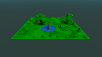 Fountain Park Voxel - 3D Object Screenshot 1