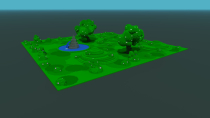 Fountain Park Voxel - 3D Object Screenshot 3
