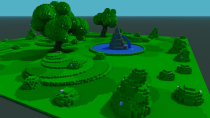 Fountain Park Voxel - 3D Object Screenshot 4