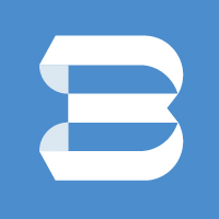 B Letter Minimal Logo Design Template