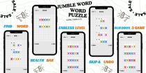Five Buildbox 3 Word Puzzle Game Bundle Pack Screenshot 1