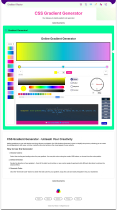 CSS Gradient Generator  for Stunning Web Designs Screenshot 2