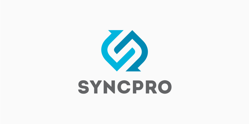 Sync Pro Letter S Vector Logo Design Template