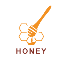 Honey Logo With Spoon
