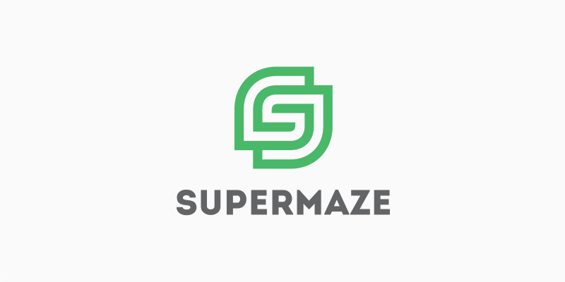 Supermaze Letter S vector logo design