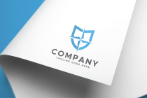 Compass Shield Logo Design Template Screenshot 2