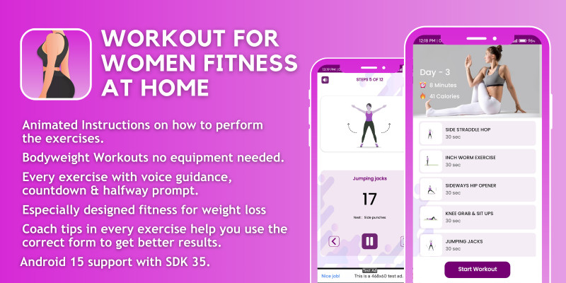 Workout for Women Fitness at Home Android