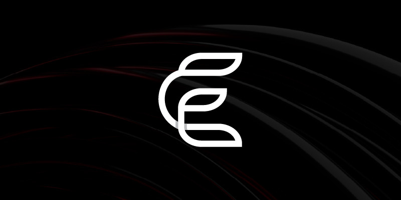 Letter E Nature Logo Design Template