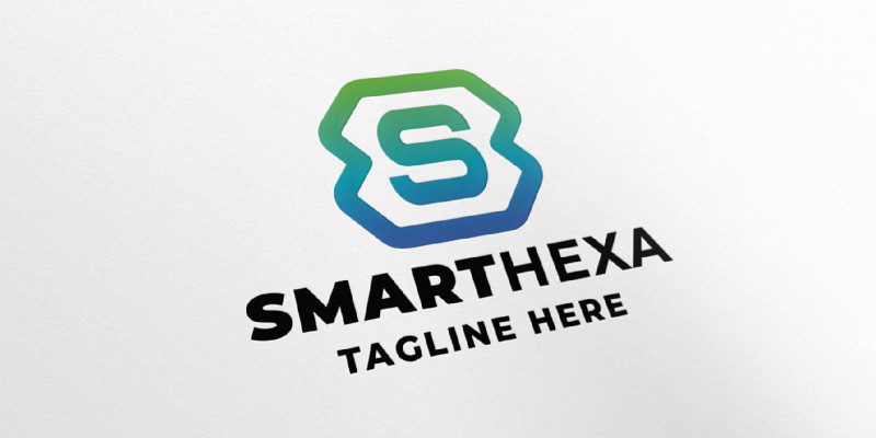 Smart Hexa Letter S Logo