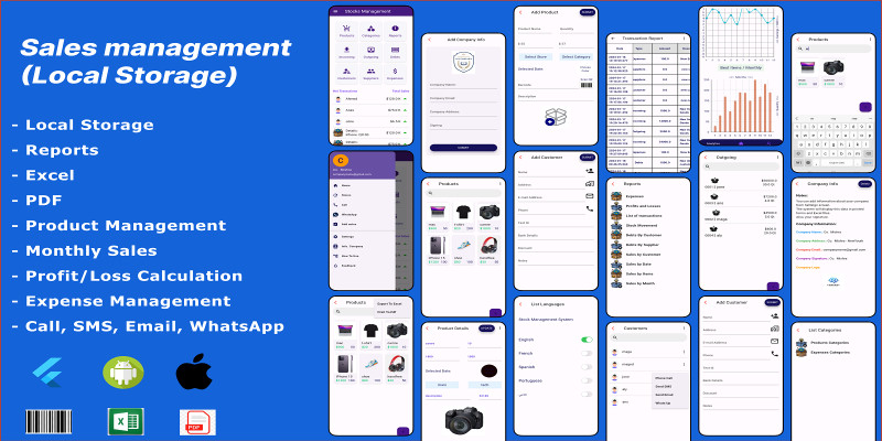 Sales Management System Flutter Application