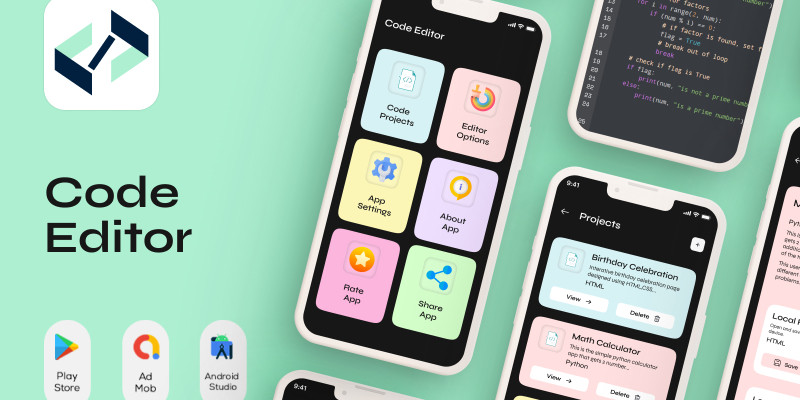 Code Editor - Android App Template