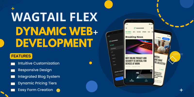 WagtailFlex Pro - Dynamic CMS Web Builder