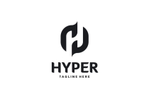 Hyper Letter H logo design template Screenshot 3