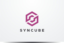 Sync Cube Letter S Logo Design Template Screenshot 1