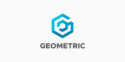 Geometric Letter G logo design template