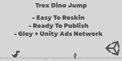 Trex Dino Jump Unity Game