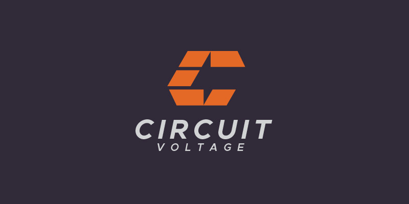 Letter C Volt or Voltage Logo Design Template