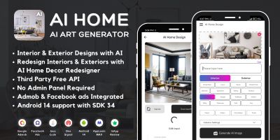 AI Home Design AI Art Generator AdMob Ads Android