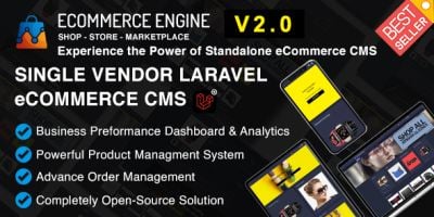 Ecommerce Engine CMS - Single-Vendor Store Platfor