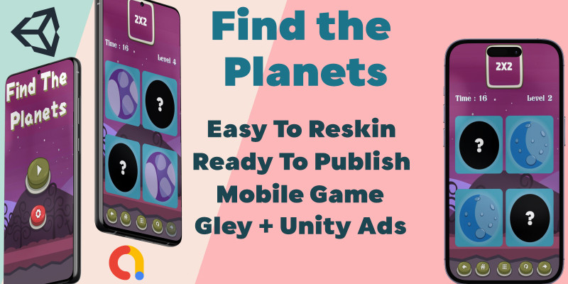 Find the Planets Puzzle Game Unity