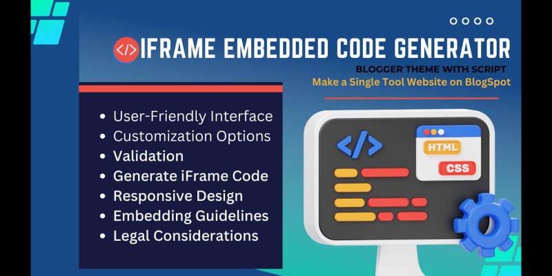 iFrame Embedded Code Generator Script