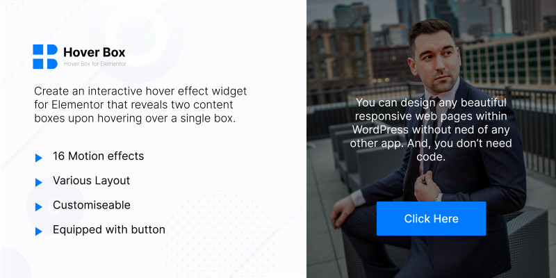 Hover Box For Elementor WordPress
