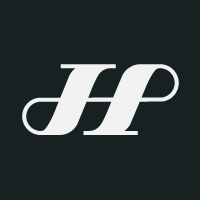 H or HP letter minimal logo design template