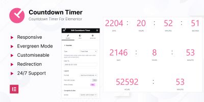 Countdown Timer For Elementor WP