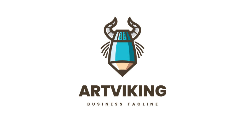 Creative Art Viking Logo Template