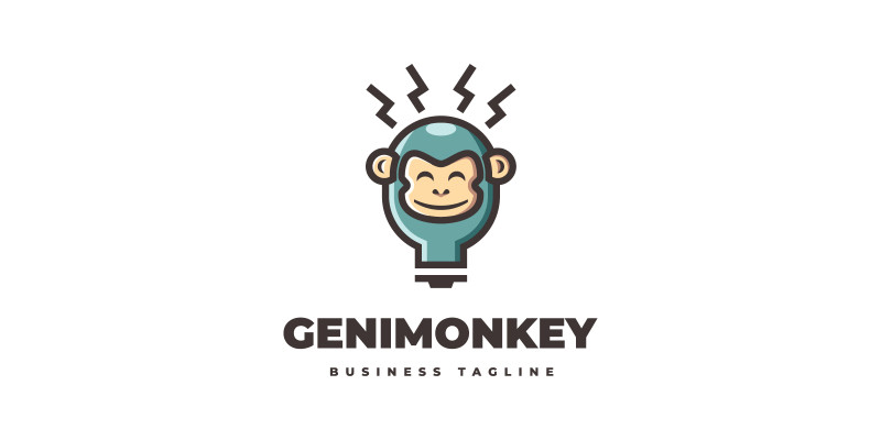 Genius Monkey Logo Template