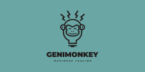 Genius Monkey Logo Template Screenshot 2