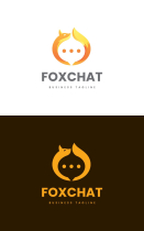 Fox Chat Logo Template Screenshot 3