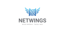 Netwings - Letter N Logo Template Screenshot 1