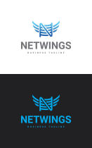 Netwings - Letter N Logo Template Screenshot 3