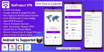 NetProtect VPN - Android App Template
