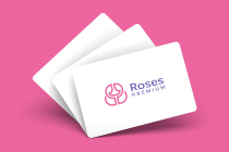 Rose Outline Logo Design Template Screenshot 1