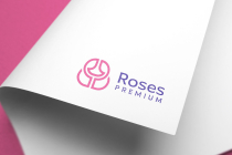 Rose Outline Logo Design Template Screenshot 2