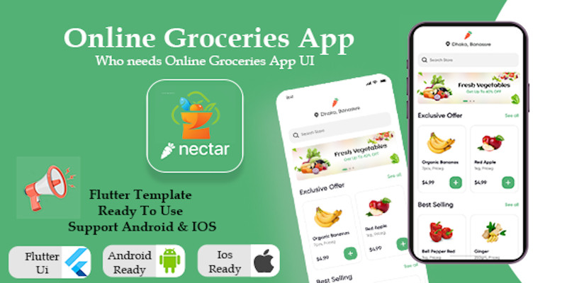 Online Grocery App UI Kit