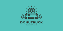 Donut Food Truck Logo Template Screenshot 2