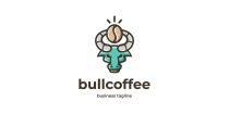Bull Coffee Logo Template Screenshot 1