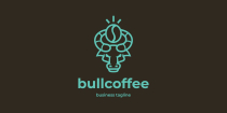 Bull Coffee Logo Template Screenshot 2