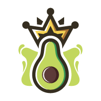 King Avocado Logo Template