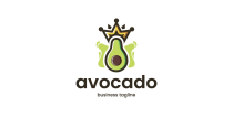 King Avocado Logo Template Screenshot 1