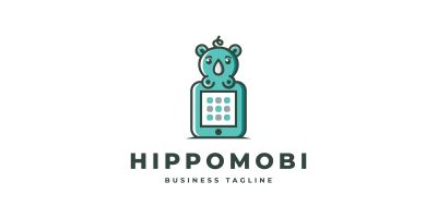 Hippo Mobile Logo Template