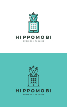 Hippo Mobile Logo Template Screenshot 3