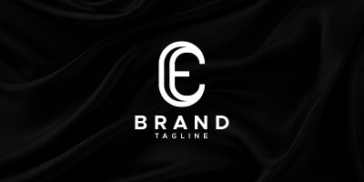 Letter E Outline Logo Design Template